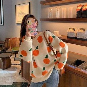 Orange Sweater